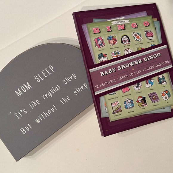Baby Shower Bingo and New Mom Decor (k/x) - Picture 1 of 14